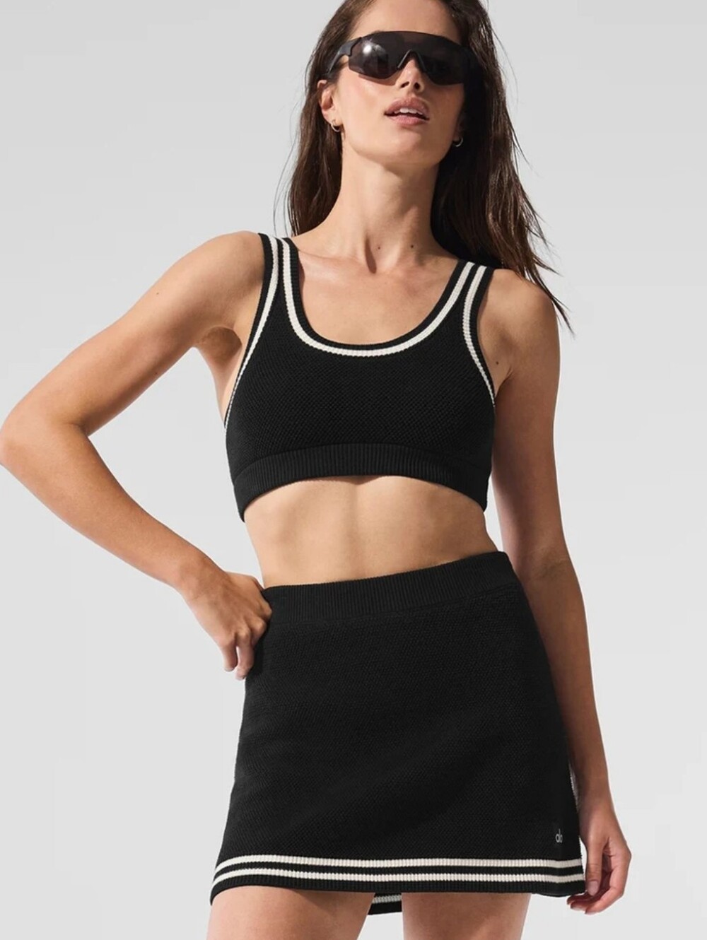 Alo Tennis Club Sweater Knit Bra Top